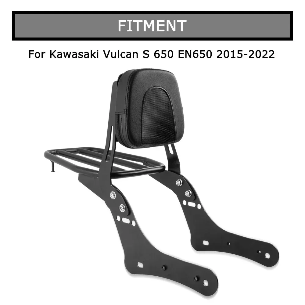 Motorcycle Accessory Rear Backrest Seat Pad with Luggage Rack for Kawasaki Vulcan S VN650 EN650 S650 2015-2023
Motorcycle Accessory Rear Backrest Seat Pad with Luggage Rack for Kawasaki Vulcan S VN650 EN650 S650 2015-2023