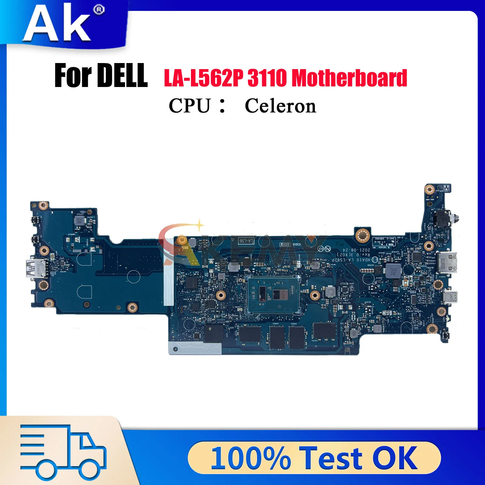 LA-L562P Mainboard For Dell Chromebook 3110 with N4500 CPU 4GB-RAM 32GB-SSD 0VGHC3 1G35J HDA10 100% Fully Tested
LA-L562P Mainboard For Dell Chromebook 3110 with N4500 CPU 4GB-RAM 32GB-SSD 0VGHC3 1G35J HDA10 100% Fully Tested