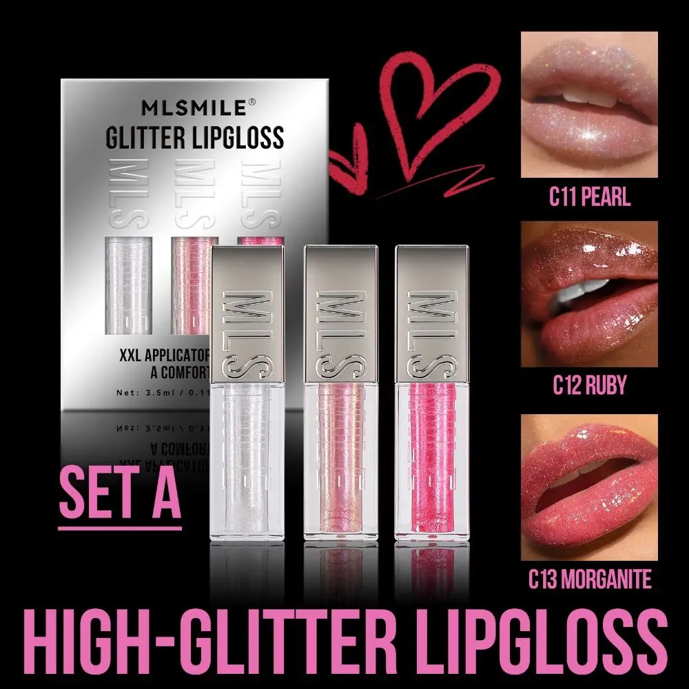 3pcs/set Sexy Glitter Watery Lip Glaze Mirror Moisturizing Liquid Lip Stain Waterproof Not Fading Lip Gloss Makeup Tool
3pcs/set Sexy Glitter Watery Lip Glaze Mirror Moisturizing Liquid Lip Stain Waterproof Not Fading Lip Gloss Makeup Tool