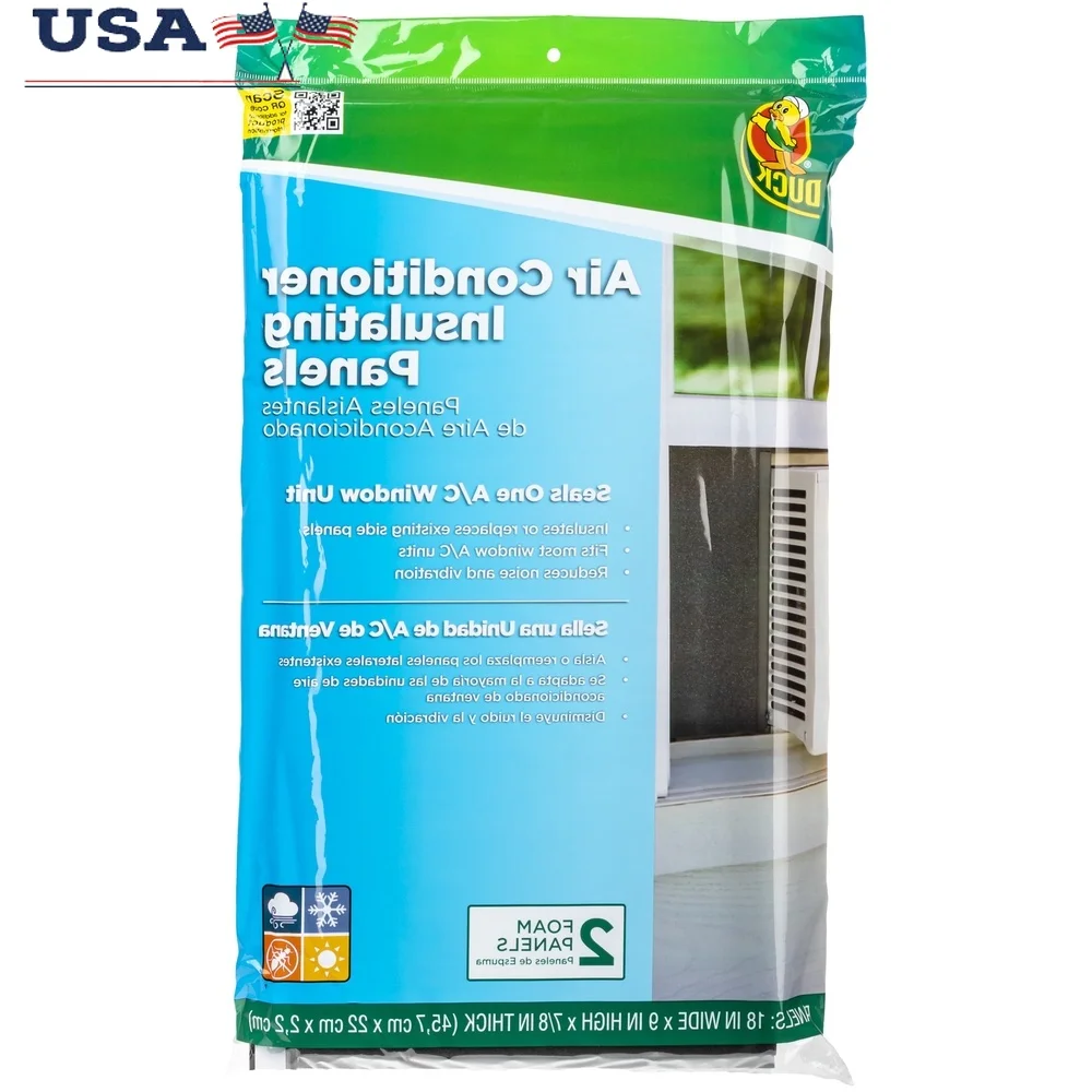 Foam Air Conditioner Insulating Panels Easy Install Noise Reduction Dust Insect Pollen Blocker Energy Efficient 2 Pack 18x9x088
Foam Air Conditioner Insulating Panels Easy Install Noise Reduction Dust Insect Pollen Blocker Energy Efficient 2 Pack 18x9x088