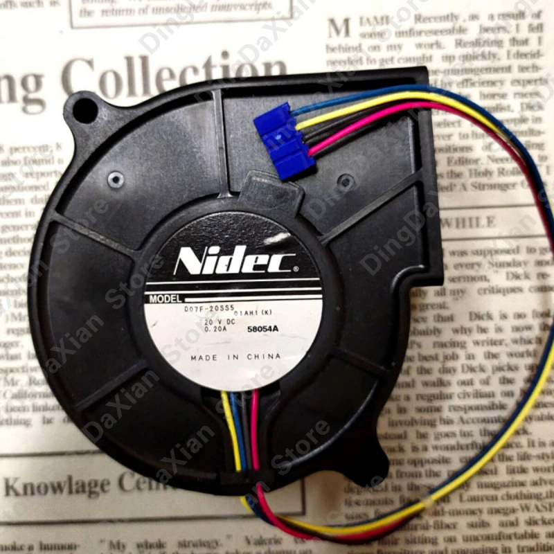 X 1PCS For Nidec D07F-20SS5 | 20V 0.20A | 7CM | 4-Wire Turbo Blower Chassis Cooling Fan
X 1PCS For Nidec D07F-20SS5 | 20V 0.20A | 7CM | 4-Wire Turbo Blower Chassis Cooling Fan