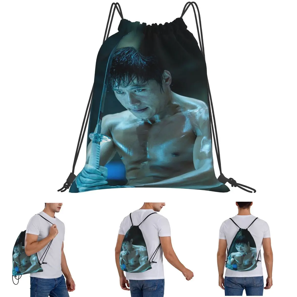 Lee Byung Hun Actor Backpacks Fashion Drawstring Bags Storage Bag Book Bags for Travel Students
Lee Byung Hun Actor Backpacks Fashion Drawstring Bags Storage Bag Book Bags for Travel Students