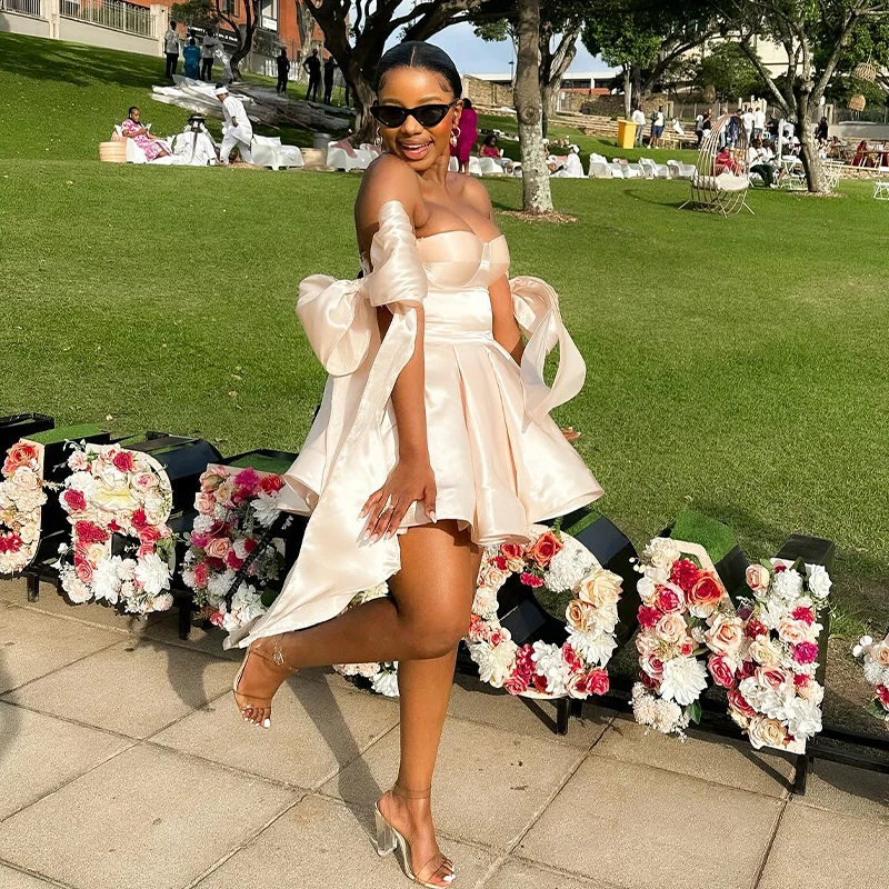 2024 Short Prom Dresses for Black Girls Sweet Heart Big Bow Matric Dance Graduation Birthday Party Homecoming Dress Customized
2024 Short Prom Dresses for Black Girls Sweet Heart Big Bow Matric Dance Graduation Birthday Party Homecoming Dress Customized