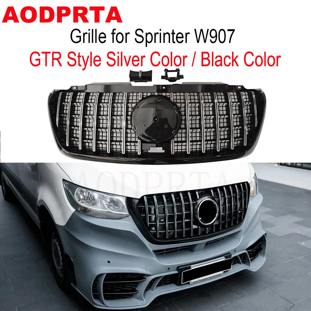 W907 Grille GT Style Grill Front BUmper Hood Grid for Mercedes Sprinter 2018+ W907 GTR Panamericana Style
W907 Grille GT Style Grill Front BUmper Hood Grid for Mercedes Sprinter 2018+ W907 GTR Panamericana Style