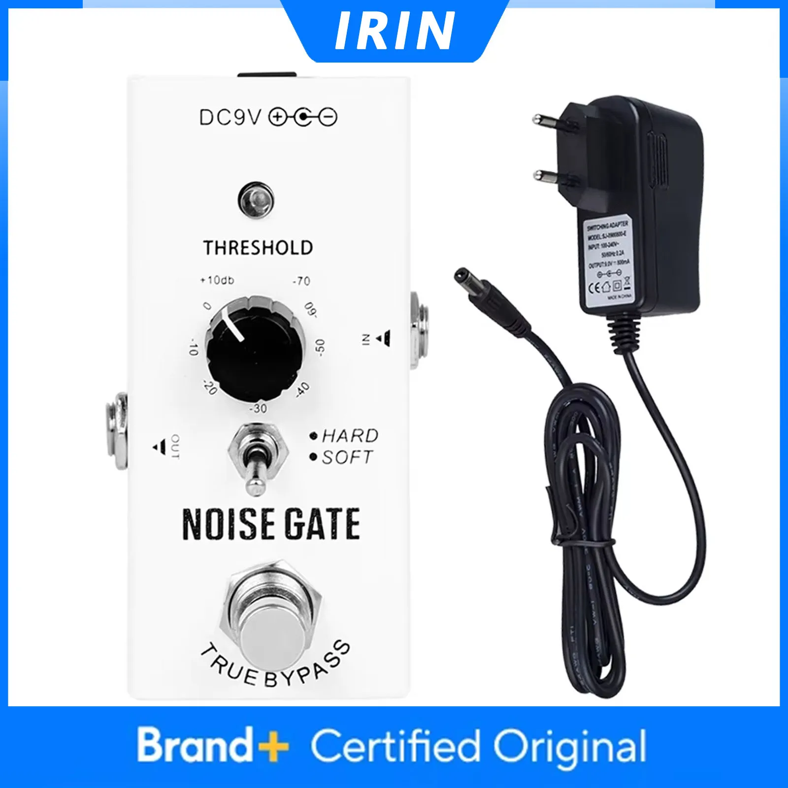 Педаль шумоподавления IRIN EF-11 для электрогитары, металлический корпус, True Bypass, запчасти и аксессуары для гитар
Педаль шумоподавления IRIN EF-11 для электрогитары, металлический корпус, True Bypass, запчасти и аксессуары для гитар