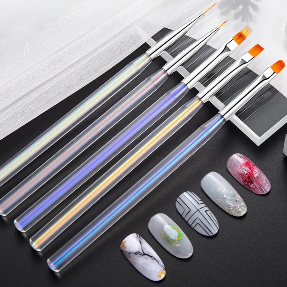 5pcs Light Painted Pen Set Premium Art Brush For Diy Manicure Tools Painting Gel Pens Nail Design Accessories Nail Art Tool
5pcs Light Painted Pen Set Premium Art Brush For Diy Manicure Tools Painting Gel Pens Nail Design Accessories Nail Art Tool