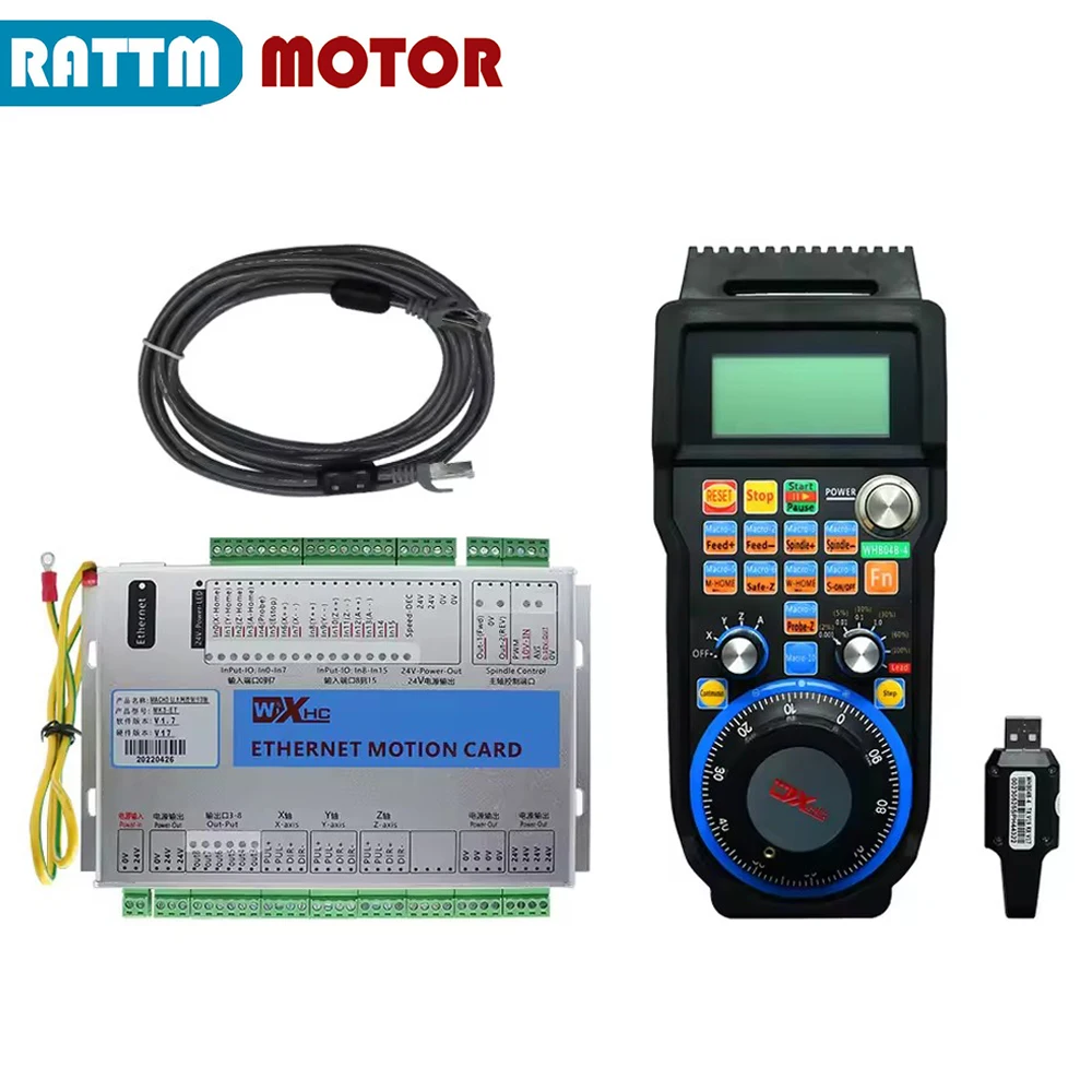 XHC 3/4/6 Axis USB Or Ethernet Mach3 CNC Motion Control Driver Card Breakout Board 2000KHz With Wireless Handwheel
XHC 3/4/6 Axis USB Or Ethernet Mach3 CNC Motion Control Driver Card Breakout Board 2000KHz With Wireless Handwheel
