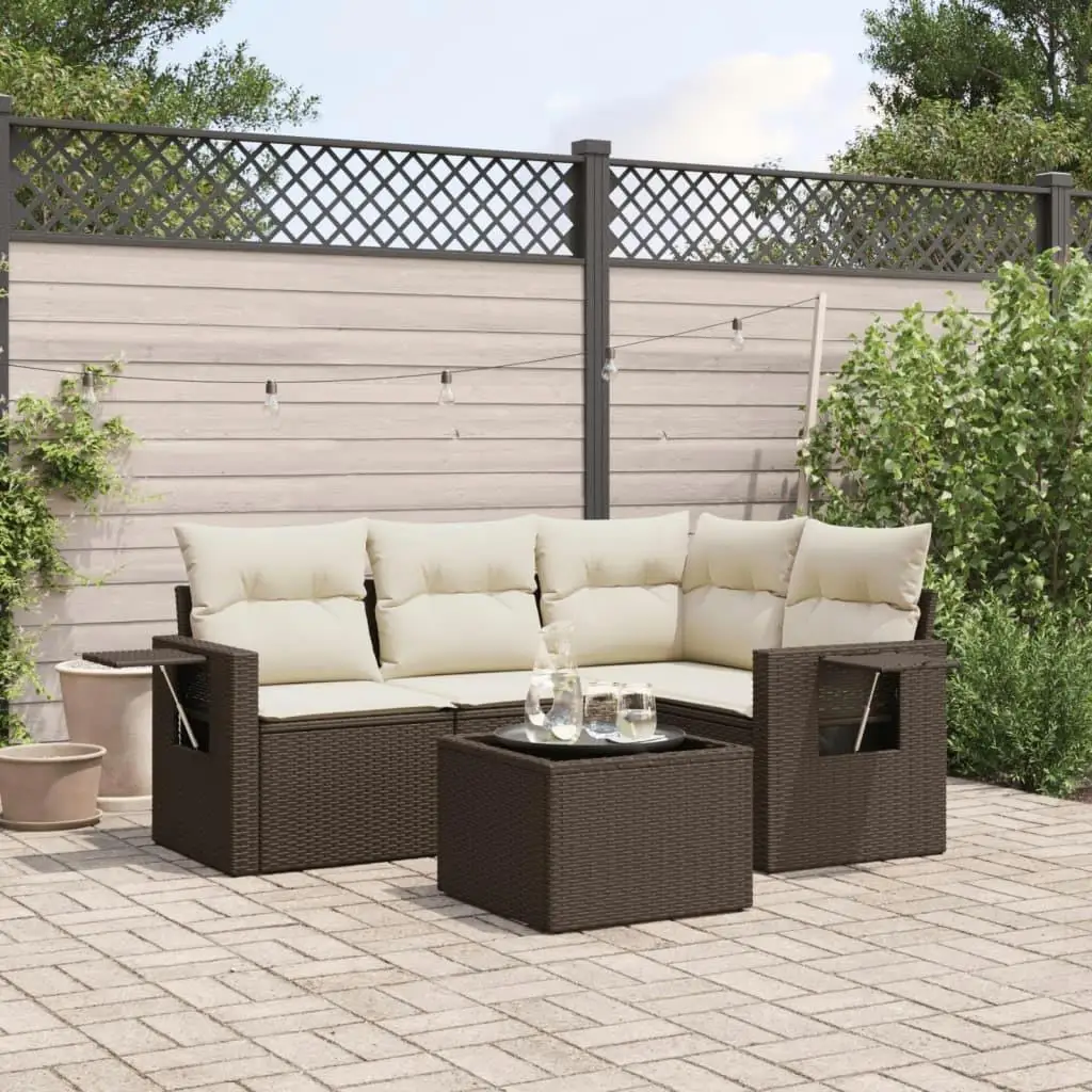 Garden Sofa Set Brown Cream Outdoor Furniture Comfortable Seating for Patio Porch and Garden Modern Design Relaxation Area
Garden Sofa Set Brown Cream Outdoor Furniture Comfortable Seating for Patio Porch and Garden Modern Design Relaxation Area