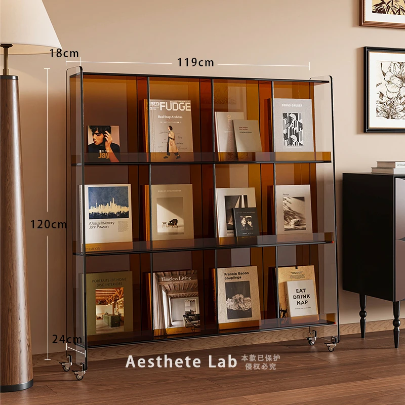 X-S Acrylic Floor Reading Bookshelf Living Room Shelf Simple Display Shelf Newspaper Storage Magazine Shelf
X-S Acrylic Floor Reading Bookshelf Living Room Shelf Simple Display Shelf Newspaper Storage Magazine Shelf