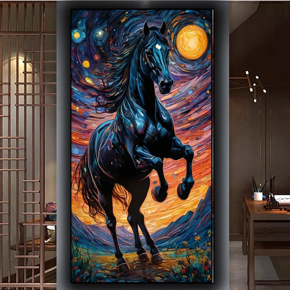Black Horse Diamond Painting Kit Full Square Round Diamond Art Embroidery Cross Stitch Picture Craft Used For Home wall decor
Black Horse Diamond Painting Kit Full Square Round Diamond Art Embroidery Cross Stitch Picture Craft Used For Home wall decor