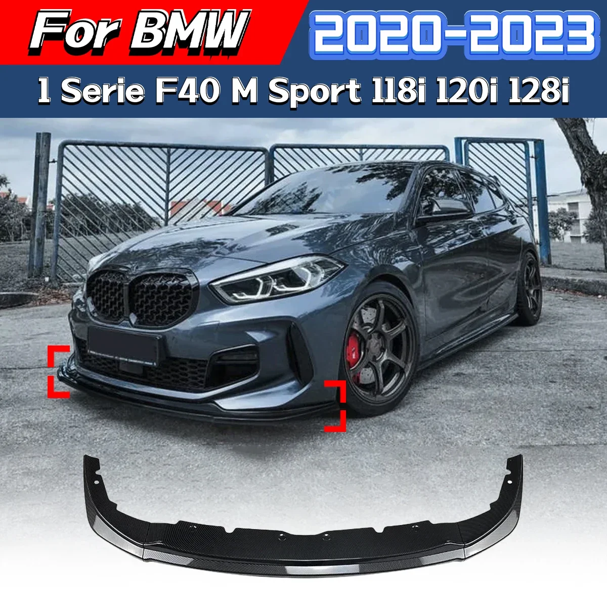 For BMW 1 Series F40 M Sport 118i 120i 128i 2020 2021 2022 2023 Front Bumper Spoiler Lip Splitter Guard Body Modification Kit
For BMW 1 Series F40 M Sport 118i 120i 128i 2020 2021 2022 2023 Front Bumper Spoiler Lip Splitter Guard Body Modification Kit