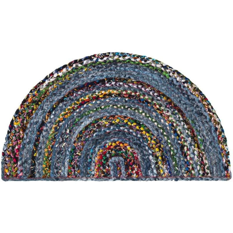 Rug Half Moon 100% Natural Denim Cotton Braided Floor Door Mat Modern Area Rug
Rug Half Moon 100% Natural Denim Cotton Braided Floor Door Mat Modern Area Rug