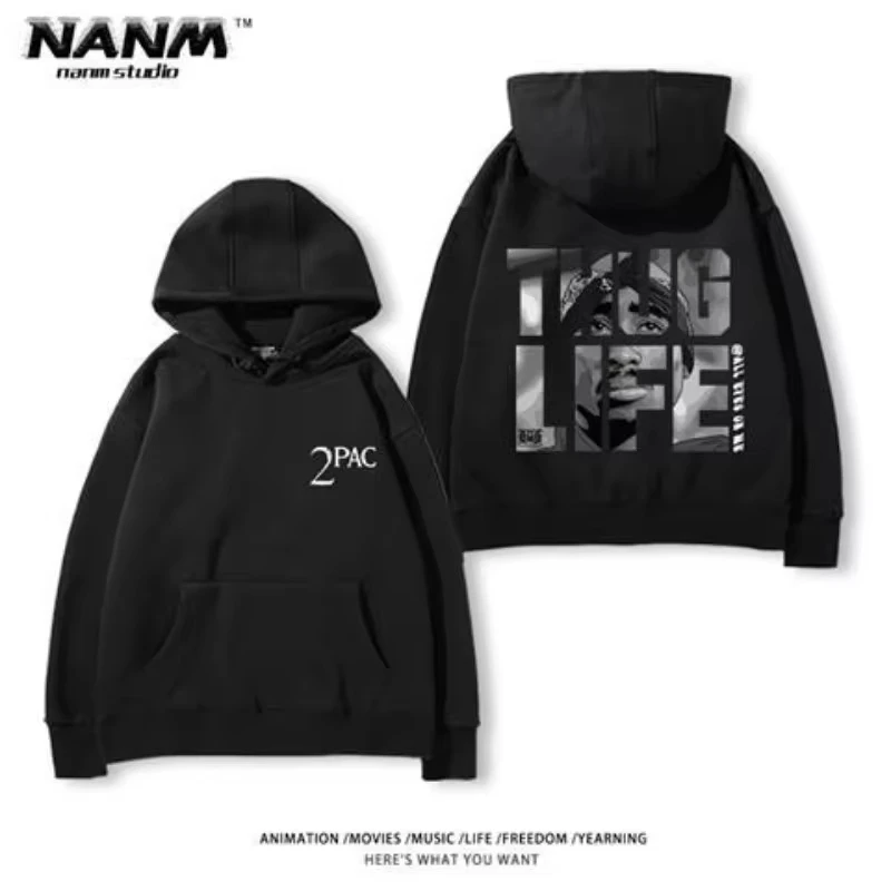 2Pac Hip Hop Hooded Sweater Korean Version of Men and Women Autumn and Winter Hip Hop Vintage Trend Print Street Clothes
2Pac Hip Hop Hooded Sweater Korean Version of Men and Women Autumn and Winter Hip Hop Vintage Trend Print Street Clothes