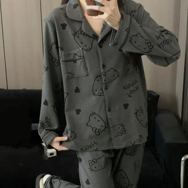 Cute Cartoon Hot Girl Sleepwear Two-Piece Set Fashionable Autumn and Winter Warm Girl Home Suit Set Comfortable and Soft Kawaii
Cute Cartoon Hot Girl Sleepwear Two-Piece Set Fashionable Autumn and Winter Warm Girl Home Suit Set Comfortable and Soft Kawaii