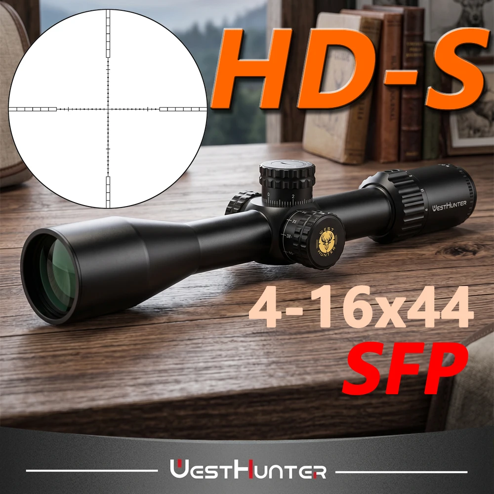 WestHunter HD-S 4-16x44 SFP Hunting Scope Second Focal Plane 1/10 MIL Tactical Sights Precision Riflescope Hunting Accessories
WestHunter HD-S 4-16x44 SFP Hunting Scope Second Focal Plane 1/10 MIL Tactical Sights Precision Riflescope Hunting Accessories