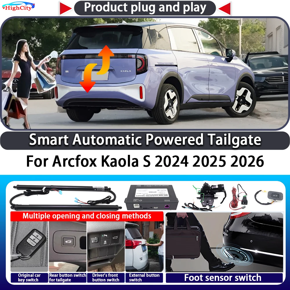 For Arcfox Kaola S 2024 2025 2026 OEM Smart Automatic Powered Tailgate Key Control Trunk Lift Kit Electric Power Tailgate
For Arcfox Kaola S 2024 2025 2026 OEM Smart Automatic Powered Tailgate Key Control Trunk Lift Kit Electric Power Tailgate