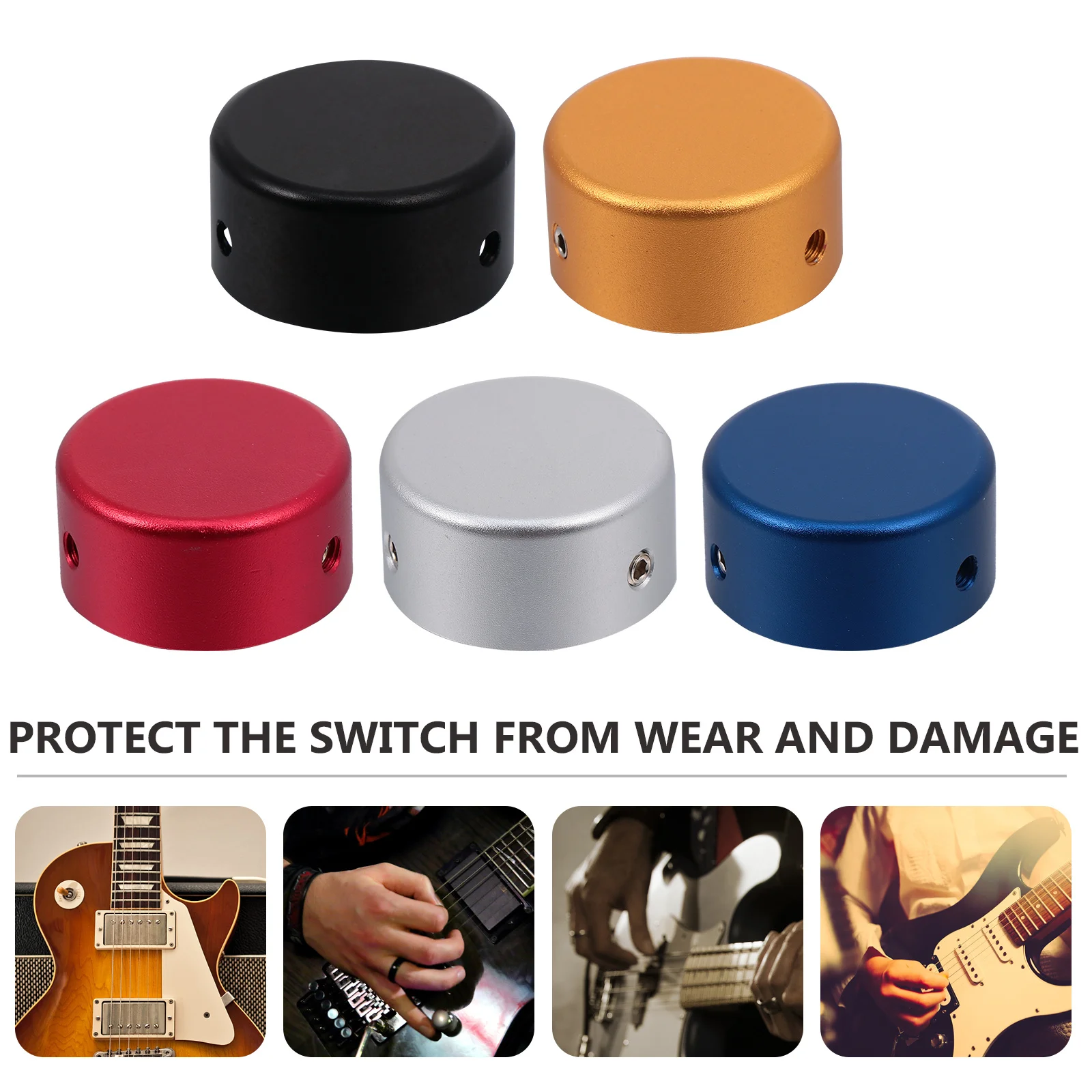 5Sets Guitar Effect Pedal Footswitch Topper Metal Aluminum Alloy Rubber Pad Protection Screw Cap Pedal Footswitch Topper
5Sets Guitar Effect Pedal Footswitch Topper Metal Aluminum Alloy Rubber Pad Protection Screw Cap Pedal Footswitch Topper