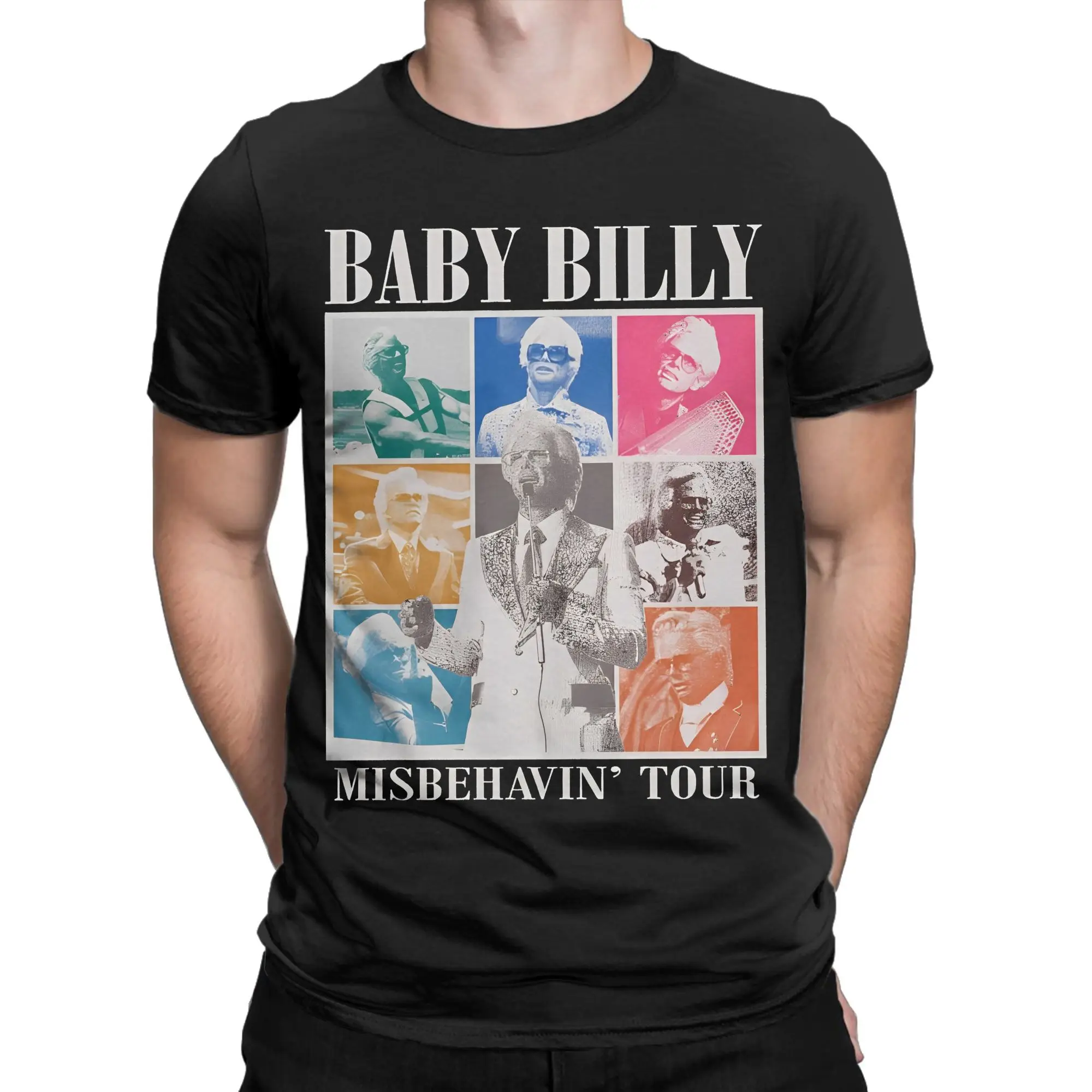 Мужская и женская футболка BABY BILLY TOUR 2025, футболки из 100% хлопка с графическим принтом, одежда, наряды
Мужская и женская футболка BABY BILLY TOUR 2025, футболки из 100% хлопка с графическим принтом, одежда, наряды