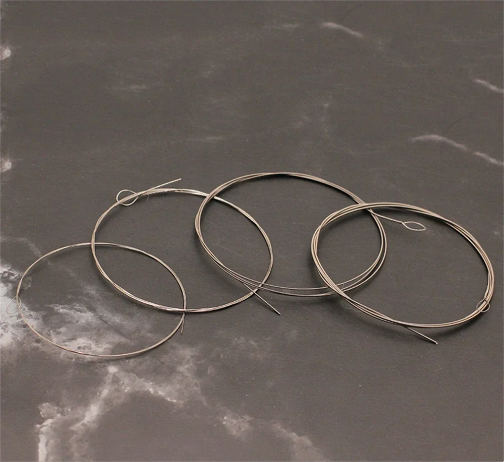 Replacement Banjo String 4 Pcs 4 Set Coated Copper Alloy Wound Copper Silver Soft Sound Stainless Steel Sweet Sound
Replacement Banjo String 4 Pcs 4 Set Coated Copper Alloy Wound Copper Silver Soft Sound Stainless Steel Sweet Sound