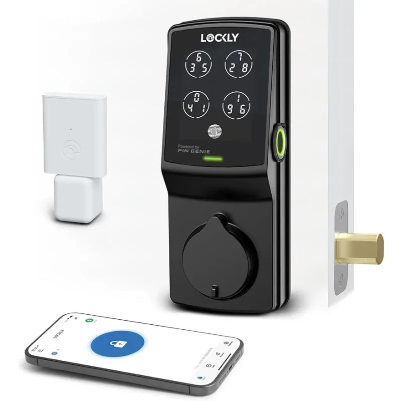 Lockly Secure Pro, Wi-Fi Smart Deadbolt, БЕСКЛЮЧЕВОЙ замок для входной двери, PIN Genie®Клавиатура, 3D биометрический датчик отпечатков пальцев
Lockly Secure Pro, Wi-Fi Smart Deadbolt, БЕСКЛЮЧЕВОЙ замок для входной двери, PIN Genie®Клавиатура, 3D биометрический датчик отпечатков пальцев