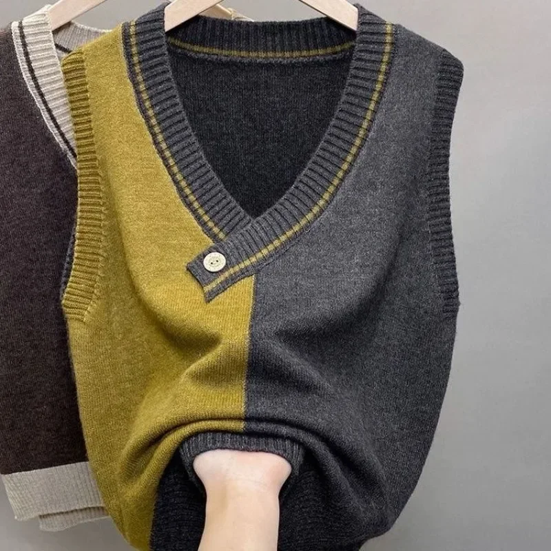Vintage Waistcoat Fashion Clothing 2024 Female Sweater Sleeveless Women's Knitted Vest Wool Promotion Jumper Y2k Crochet Clothes
Vintage Waistcoat Fashion Clothing 2024 Female Sweater Sleeveless Women's Knitted Vest Wool Promotion Jumper Y2k Crochet Clothes