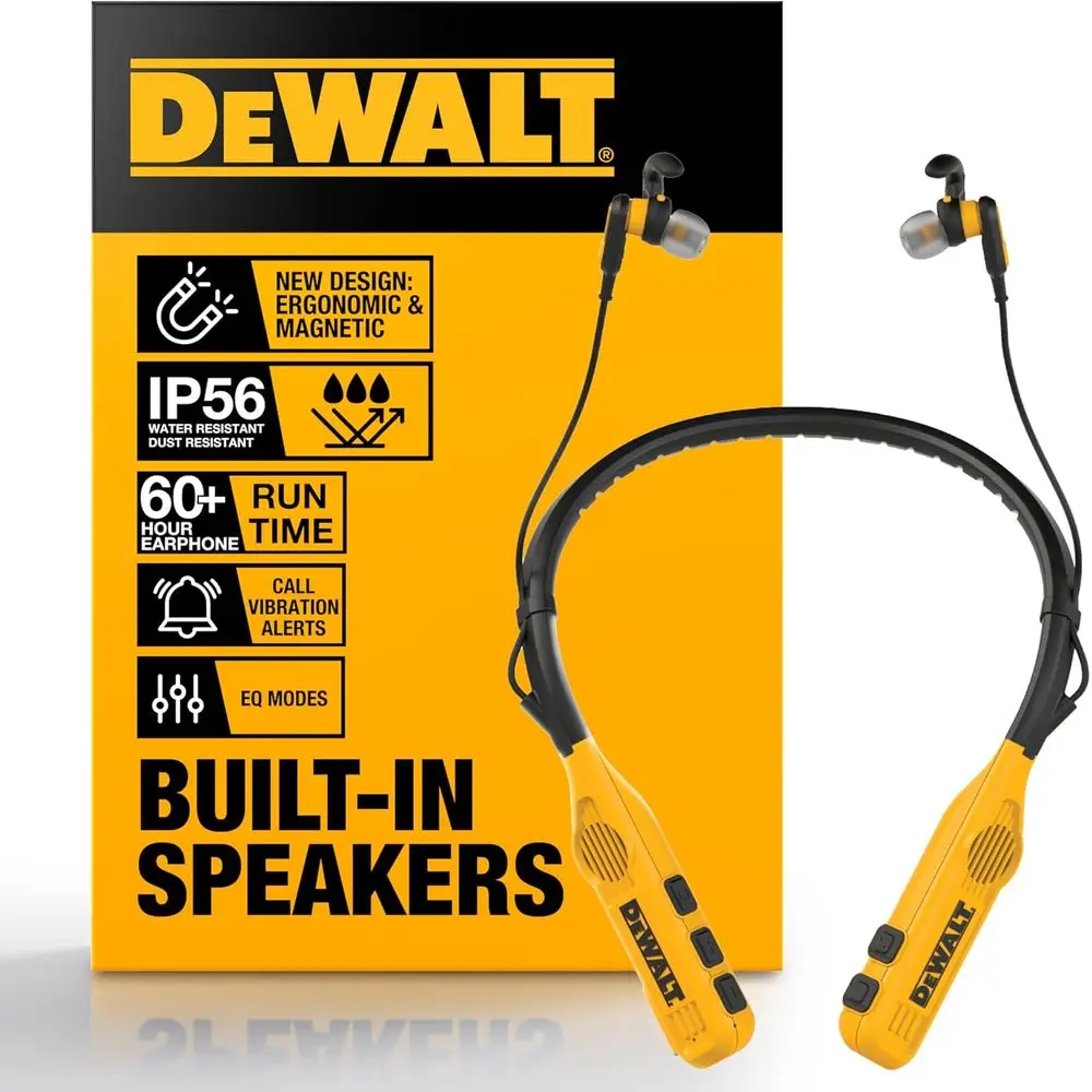 Dual-Purpose Bluetooth Speaker with Built-In Speakers, Wearable and Portable, Over 60 Hours of Wireless Music/Calls, Carry Pouch
Dual-Purpose Bluetooth Speaker with Built-In Speakers, Wearable and Portable, Over 60 Hours of Wireless Music/Calls, Carry Pouch
