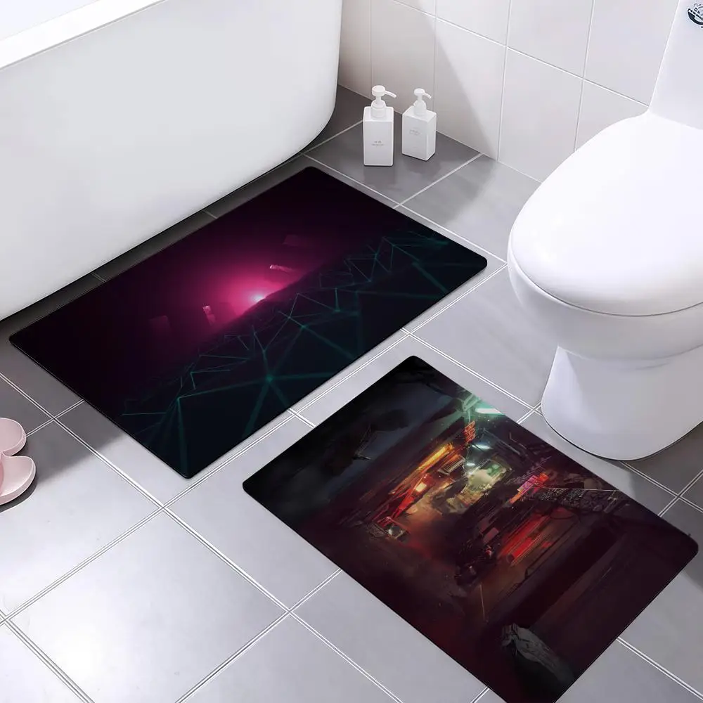 Bathroom Absorbent Floor Mat, Toilet Of The Bathroom, Household Floor Mat, Door Mat Carp Punk Neon Street Floor Mat Soft Diatom
Bathroom Absorbent Floor Mat, Toilet Of The Bathroom, Household Floor Mat, Door Mat Carp Punk Neon Street Floor Mat Soft Diatom