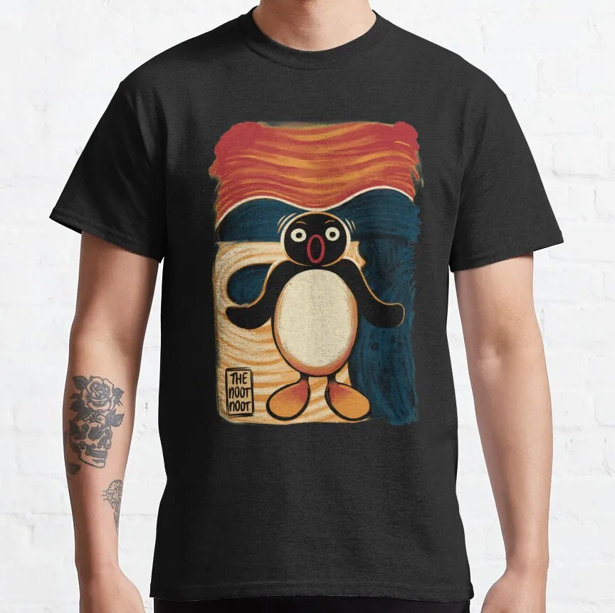 Vintage Noot Noot Scream Pingu Retro 80s cartoon graphic t shirts Funny Penguin Lover Gift t shirt 100% cotton arge size tops
Vintage Noot Noot Scream Pingu Retro 80s cartoon graphic t shirts Funny Penguin Lover Gift t shirt 100% cotton arge size tops