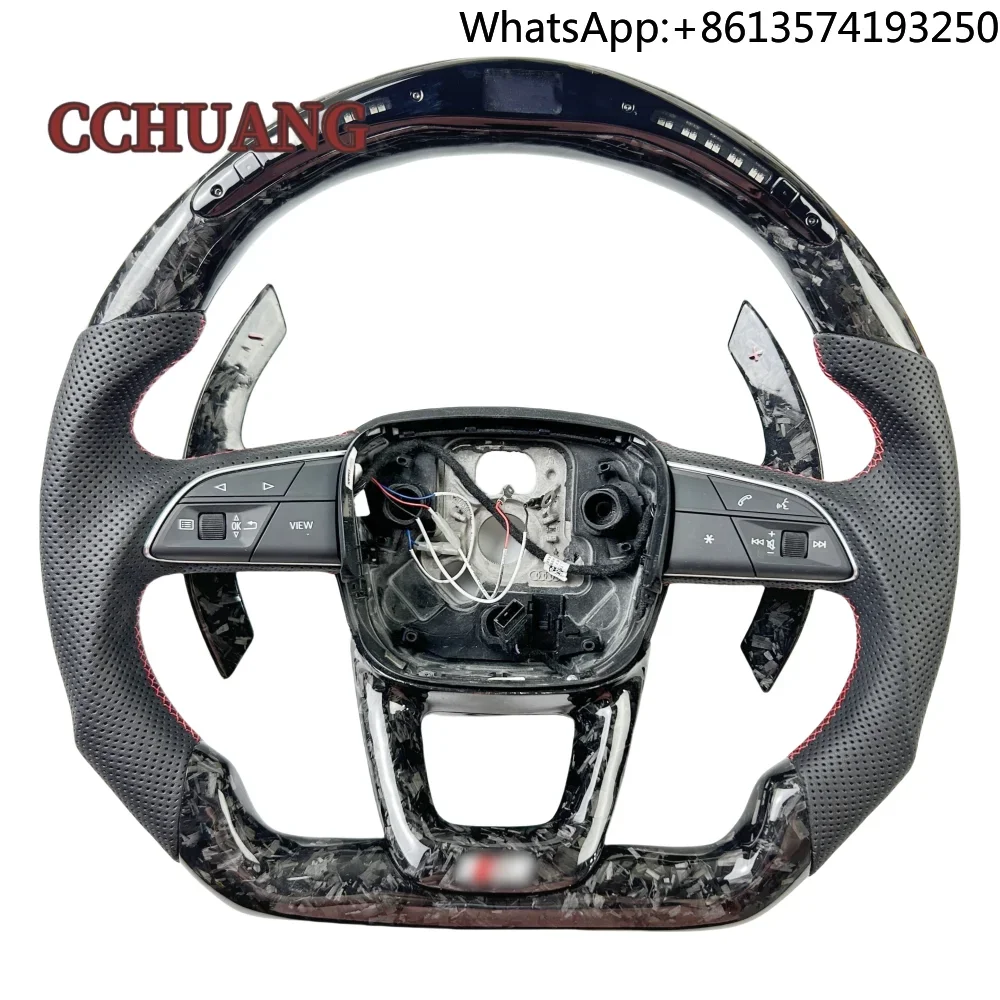 Custom LED Display Forged Carbon Fiber Steering Wheel for 2012-2023 Audi Q3 Q5 Q7 Q8 RS Q3 RS Q5
Custom LED Display Forged Carbon Fiber Steering Wheel for 2012-2023 Audi Q3 Q5 Q7 Q8 RS Q3 RS Q5