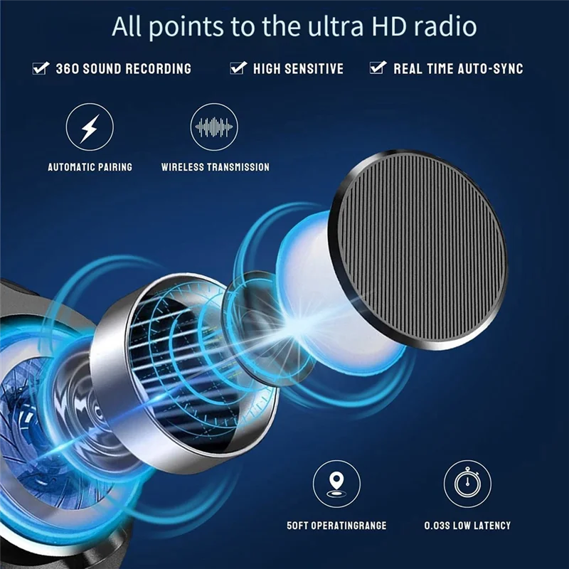 New-3-In-1 Wireless Lavalier Microphone For Mobile Phone Camera Computer Radio Noise Reduction Mini Microphone Replacement 2 To 
New-3-In-1 Wireless Lavalier Microphone For Mobile Phone Camera Computer Radio Noise Reduction Mini Microphone Replacement 2 To