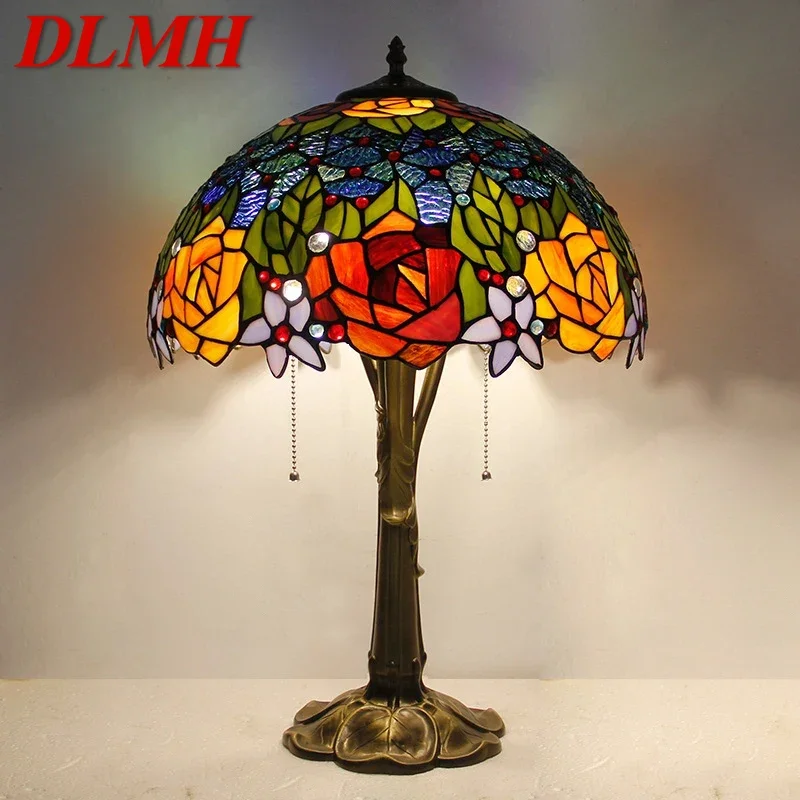 DLMH Tiffany Table Lamp LED Luxury Creativity Living Room Study Bedroom Bedside Lamp Villa Hotel Color Glass Desk Light
DLMH Tiffany Table Lamp LED Luxury Creativity Living Room Study Bedroom Bedside Lamp Villa Hotel Color Glass Desk Light