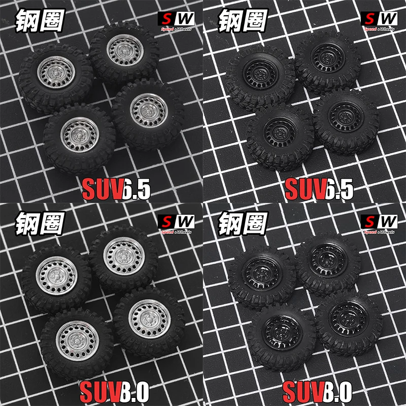 1:64 Steel Rim Hub Plastic Material Off-road Tire SUV Sw Model Toy Attitude Wheel Rubber Tire 
1:64 Steel Rim Hub Plastic Material Off-road Tire SUV Sw Model Toy Attitude Wheel Rubber Tire