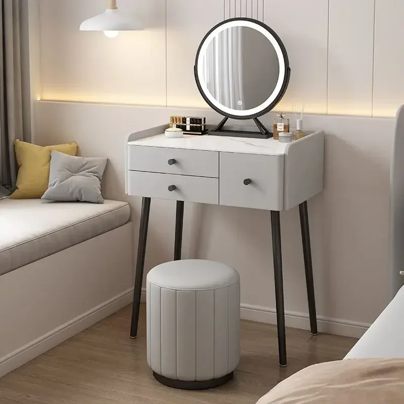 Large Vanity Set With LED Lights, Storage Drawers, And Cushioned Chair For Bedroom Use
Large Vanity Set With LED Lights, Storage Drawers, And Cushioned Chair For Bedroom Use