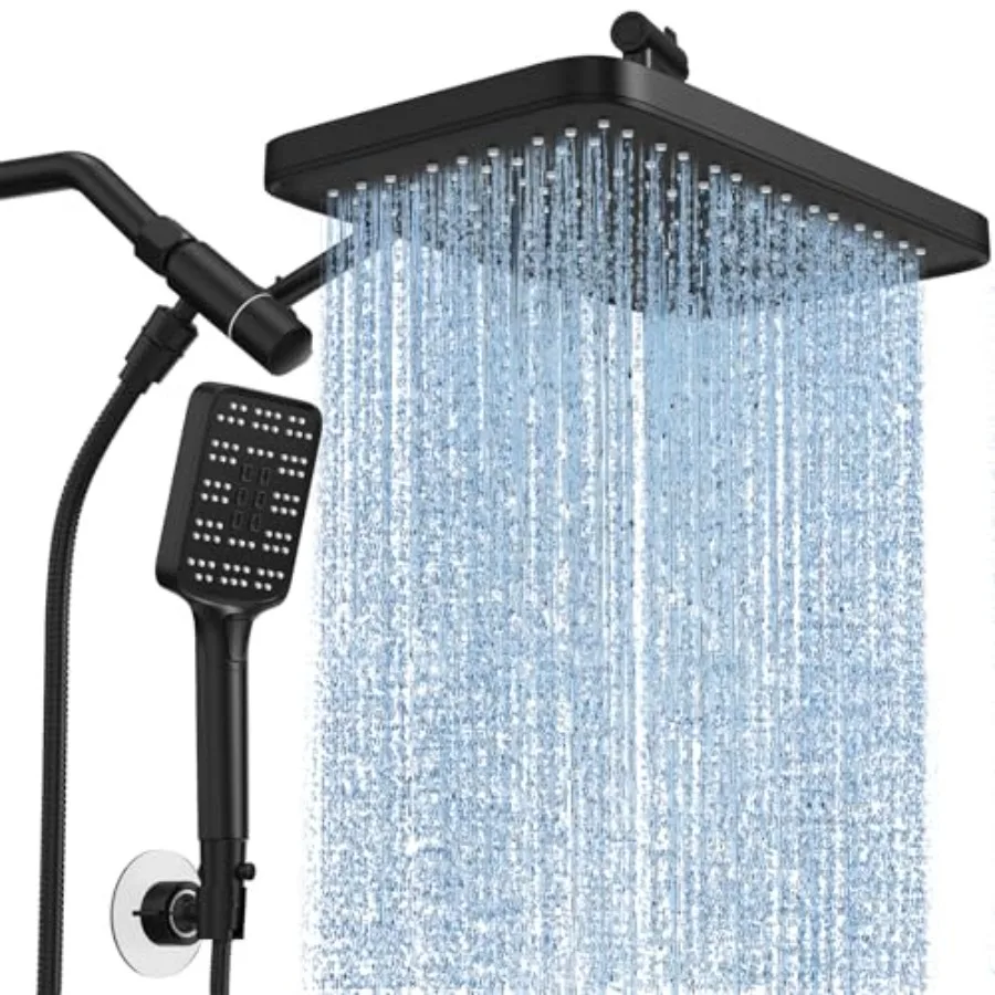 Rain Shower Head with Handheld Spray Combo Set Adjustable 12" Rainfall Dual Shower Head DoubleandTandem Shower Head Waterfall S
Rain Shower Head with Handheld Spray Combo Set Adjustable 12" Rainfall Dual Shower Head DoubleandTandem Shower Head Waterfall S
