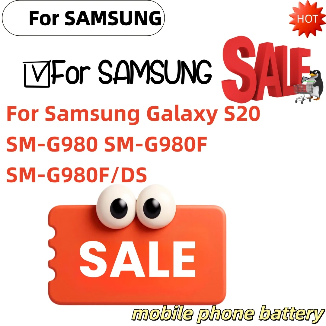 EB-BG980ABY For Samsung Galaxy S20 SM-G980 SM-G980F SM-G980F/DS Phone Batteries EB-BG981ABA 4000mAh Batteries+Free tools
EB-BG980ABY For Samsung Galaxy S20 SM-G980 SM-G980F SM-G980F/DS Phone Batteries EB-BG981ABA 4000mAh Batteries+Free tools