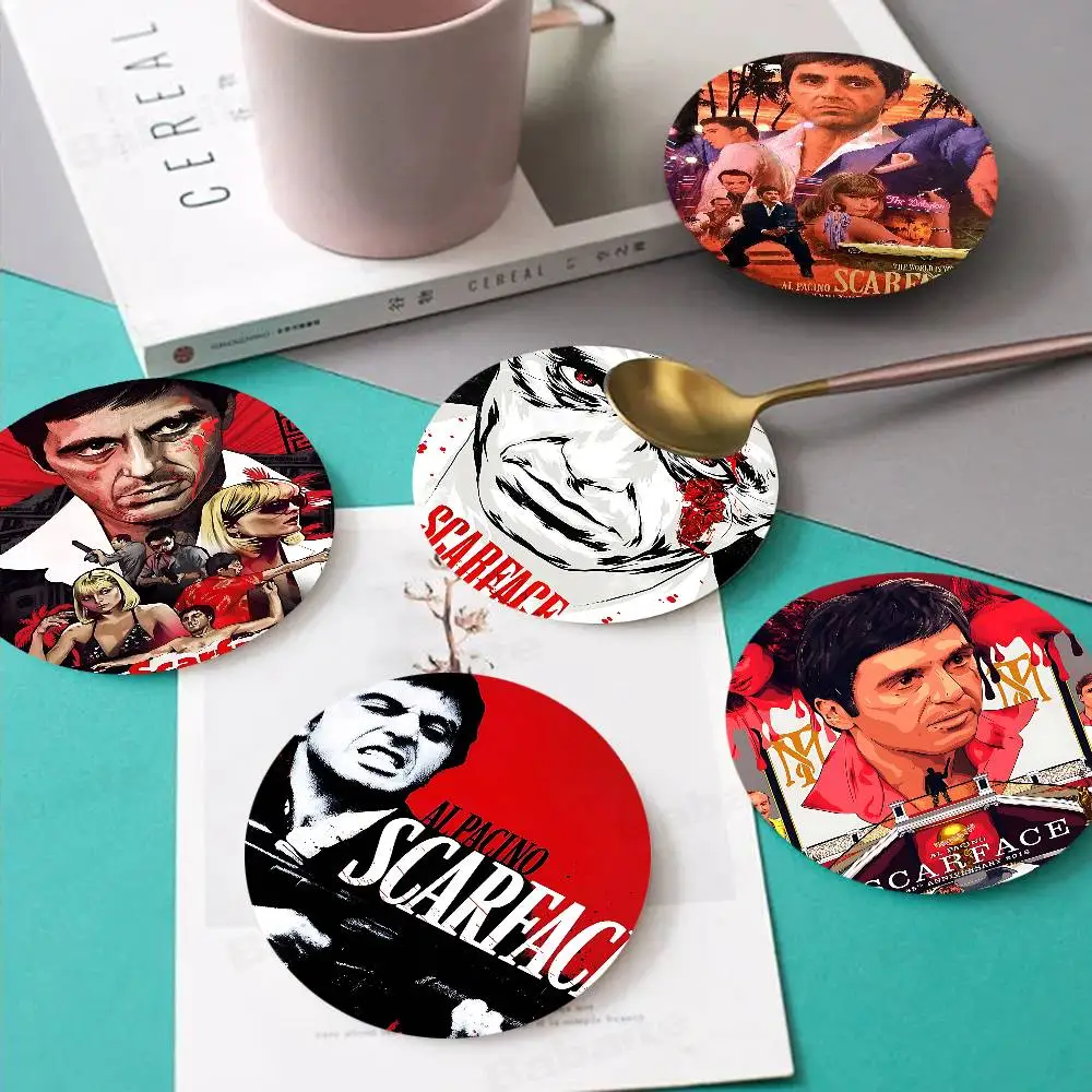 Classic Movie Scarface Retro Wooden Cup Mats Elements Colour Printing Cup Coasters Home Kitchen Decora Gifts
Classic Movie Scarface Retro Wooden Cup Mats Elements Colour Printing Cup Coasters Home Kitchen Decora Gifts