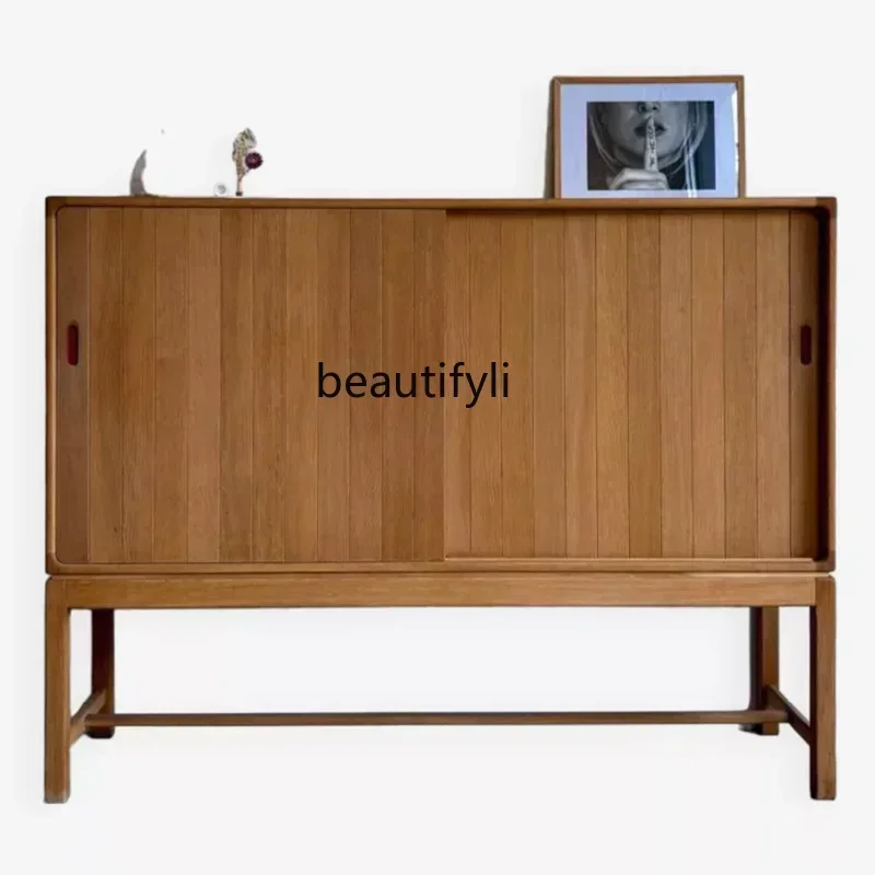 LXMedieval solid wood dining side cabinet, retro sliding door dining side cabinet, simple Nordic storage storage side cabinetA45
LXMedieval solid wood dining side cabinet, retro sliding door dining side cabinet, simple Nordic storage storage side cabinetA45