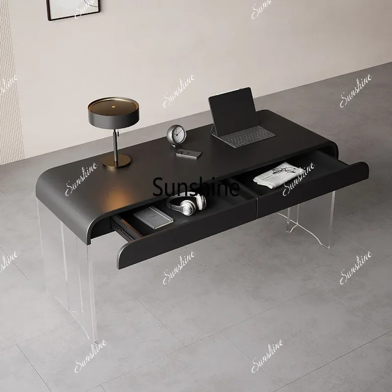 Bedroom study writing desk dresser integrated Italian light luxury minimalist deskTJ
Bedroom study writing desk dresser integrated Italian light luxury minimalist deskTJ