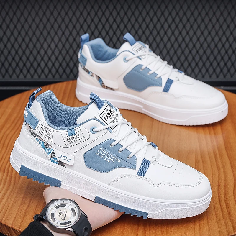 Men's Fashion Street Skateboarding Shoes Good Gripping Casual Sports Shoes Lace-Up Breathable Lightweight Walking Shoes
Men's Fashion Street Skateboarding Shoes Good Gripping Casual Sports Shoes Lace-Up Breathable Lightweight Walking Shoes
