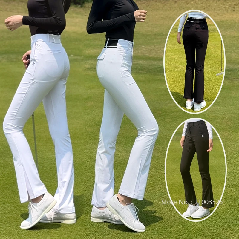 SG Women's Golf Horn Pants Spring Summer High-waisted Flared Sweatpants Lady Elastic Breathable Slim Trousers Golf Wear
SG Women's Golf Horn Pants Spring Summer High-waisted Flared Sweatpants Lady Elastic Breathable Slim Trousers Golf Wear