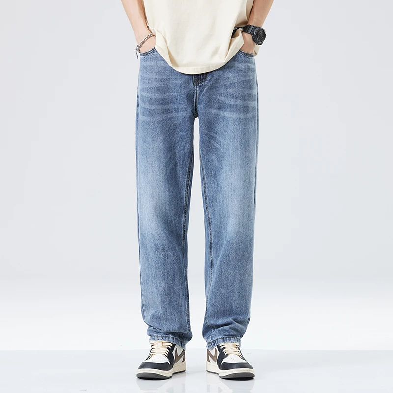 2025 Summer Men's Loose Straight Leg Jeans Youth Thin Lightweight Casual Comfort Trendy Streetwear Breathable
2025 Summer Men's Loose Straight Leg Jeans Youth Thin Lightweight Casual Comfort Trendy Streetwear Breathable