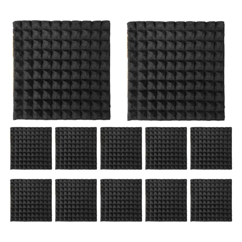 AEF5-12 Pack Self-Adhesive Sound Proof Foam Panels 2X12x12inch Acoustic Panels With High Density,Pyramid Design Acoustic Foam
AEF5-12 Pack Self-Adhesive Sound Proof Foam Panels 2X12x12inch Acoustic Panels With High Density,Pyramid Design Acoustic Foam