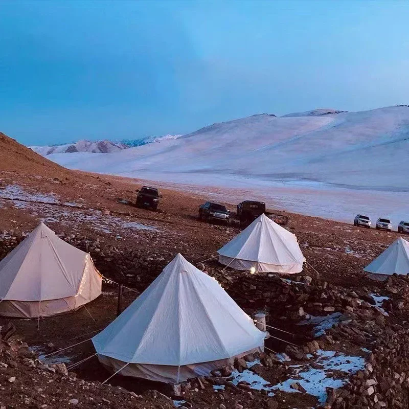 Hot Sale Large Luxury 3M 4M 5M 6M 5 Persons Mongolian Canvas Luxury Glamping Camping Yurt House Bell Tent for Sale
Hot Sale Large Luxury 3M 4M 5M 6M 5 Persons Mongolian Canvas Luxury Glamping Camping Yurt House Bell Tent for Sale