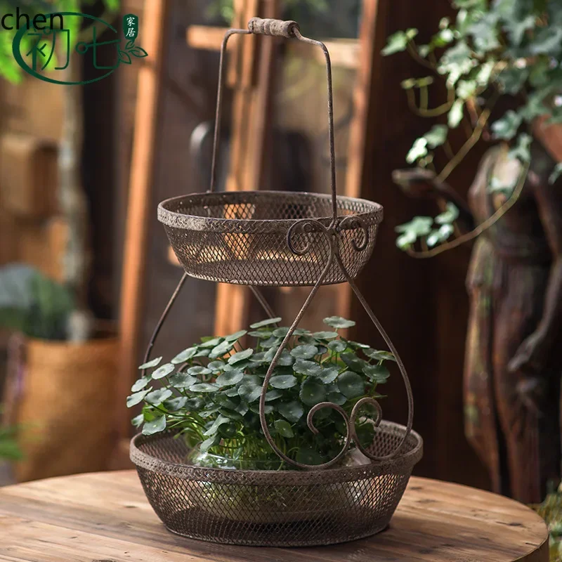 HYS retro light luxury wrought iron decoration Outdoor Gardening Hanging Plant Growing Pot Vintage Craft
HYS retro light luxury wrought iron decoration Outdoor Gardening Hanging Plant Growing Pot Vintage Craft