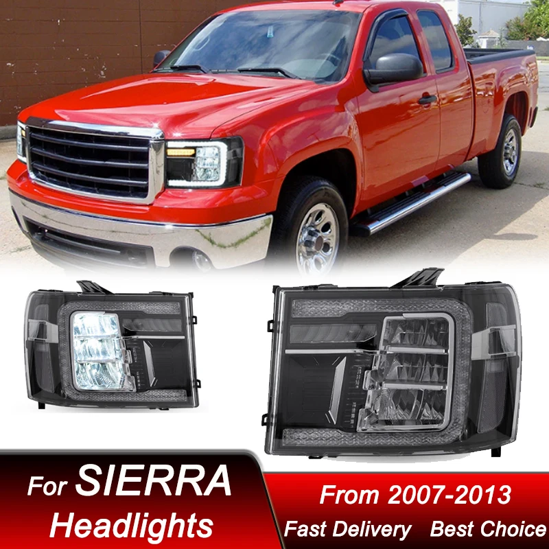 Car Headlights For GMC SIERRA SLE1500 07-13 full LED DRL Headlamp Assembly Upgrade High Configure Projector Lens Accessories Kit
Car Headlights For GMC SIERRA SLE1500 07-13 full LED DRL Headlamp Assembly Upgrade High Configure Projector Lens Accessories Kit