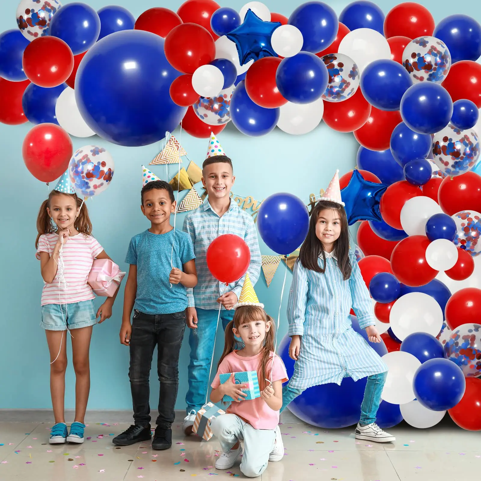 American Independence Day Red and Blue Latex Balloons Set Festive Themed Party Background Decorative Balloons Party Supplies
American Independence Day Red and Blue Latex Balloons Set Festive Themed Party Background Decorative Balloons Party Supplies