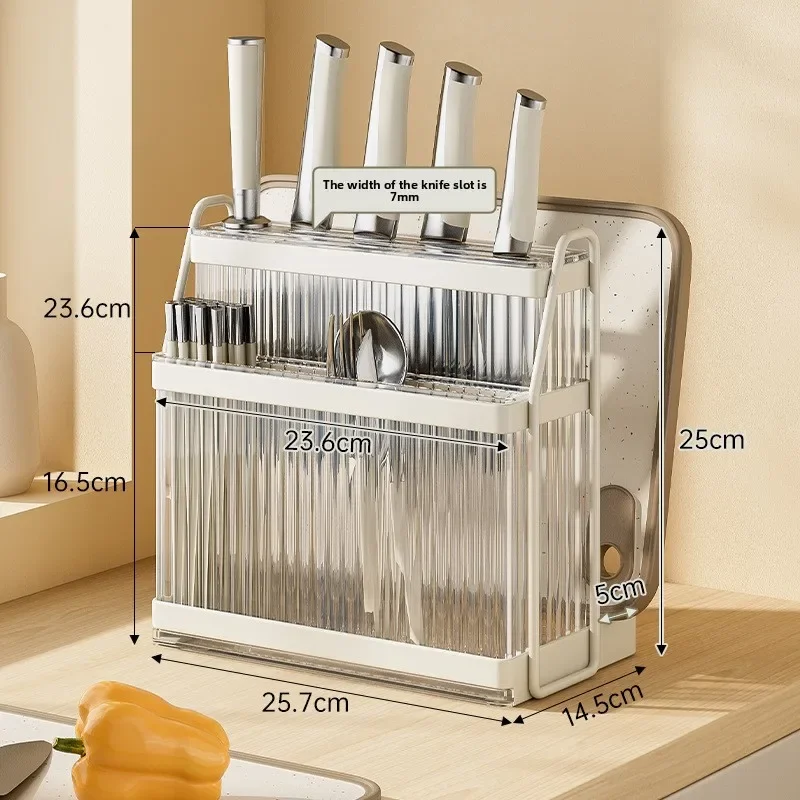 Firm No Punching Knife Holder Wall-mounted Kitchen Chopstick Cage Integrated Kitchen Knife Holder Shelf Factory
Firm No Punching Knife Holder Wall-mounted Kitchen Chopstick Cage Integrated Kitchen Knife Holder Shelf Factory
