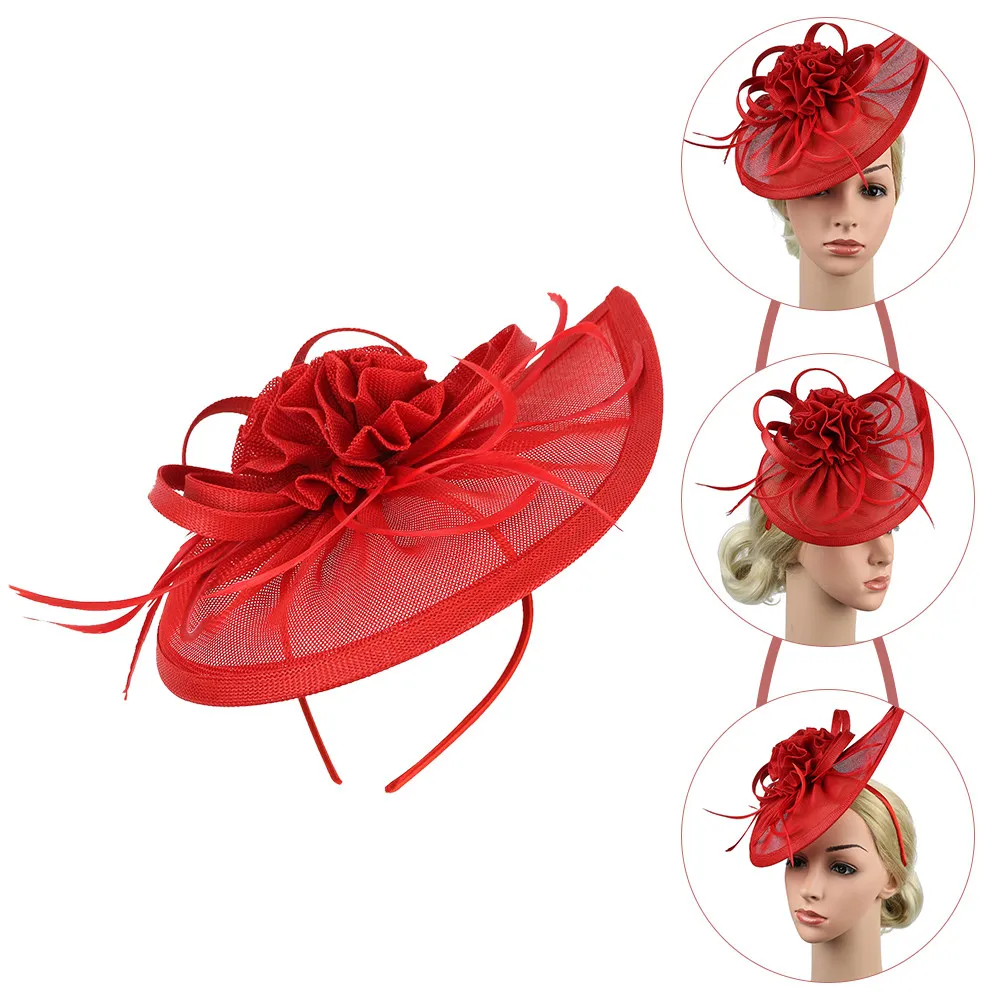 Retro Women's Wedding Bridal Fascinator Tops Hat Headband Elegant Veil Tops Hat for Cocktail Party Masquerade Wedding Photo
Retro Women's Wedding Bridal Fascinator Tops Hat Headband Elegant Veil Tops Hat for Cocktail Party Masquerade Wedding Photo