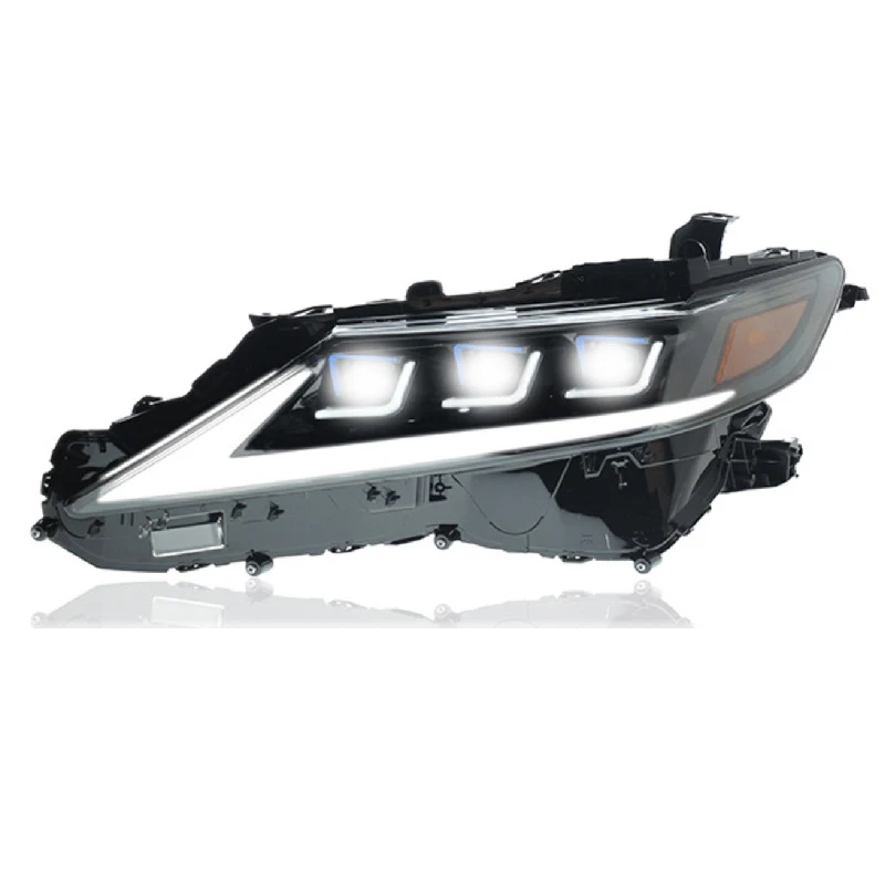 Suitable for 2018-2023 Toyota/Camry Headlamp Assembly Modification with LED Lens Daytime Running Lights &Flowing Turn-Signals
Suitable for 2018-2023 Toyota/Camry Headlamp Assembly Modification with LED Lens Daytime Running Lights &Flowing Turn-Signals