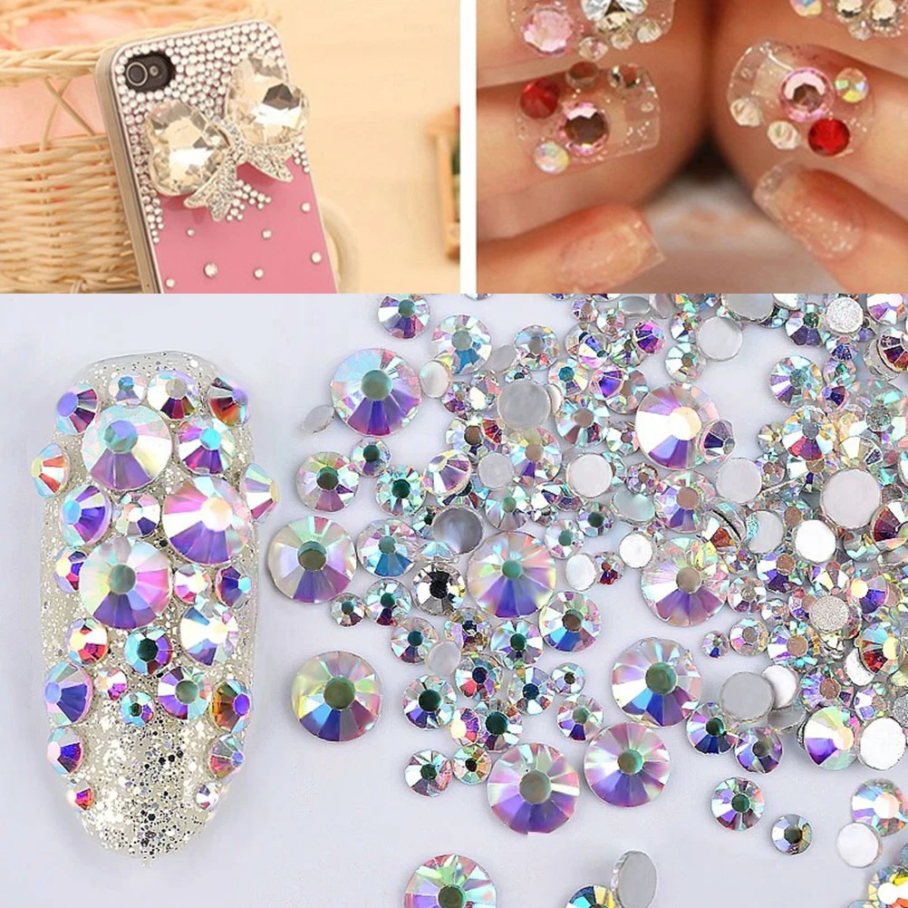 1440 Pcs Crystal AB Rhinestones Clear Nail Decoration Accessories for UV Gel Acrylic Nails Scrapbook Card Crafting Wallet
1440 Pcs Crystal AB Rhinestones Clear Nail Decoration Accessories for UV Gel Acrylic Nails Scrapbook Card Crafting Wallet